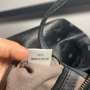 MCM Black Vicetos Leather Tote